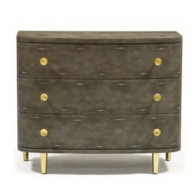 Modern History, Faux Shagreen Modernist Commode