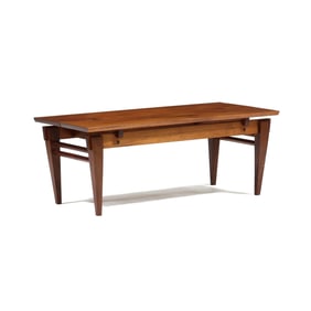 James A. Judy, American Craft Floating Top Walnut Coffee Table