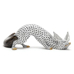 Herend Porcelain Fishnet Fox