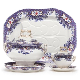 Copeland & Garrett Late Spode, Five New Fayence Tableware Items