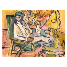 Betty Bell (NC, 1933-2019), Waiting to Fish