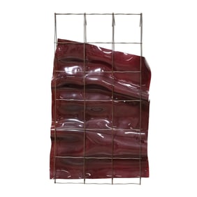 Mary Shaffer (American, b. 1947), Slump Glass Wall Sculpture