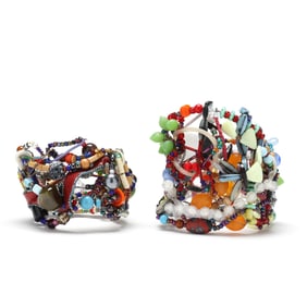Joyce J. Scott (American, b. 1948), Two Bracelets