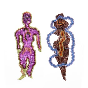 Joyce J. Scott (American, b. 1948), Multi-Color Bead Earrings
