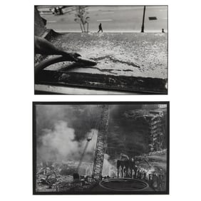 Abe Frajndlich (German, b. 1946), Two Photographs of Ground Zero