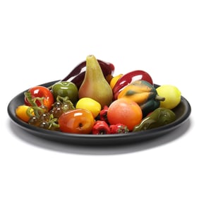 Joey Kirkpatrick & Flora Mace, Still Life with Fruit, Glass Assemblage