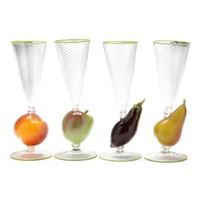 Joey Kirkpatrick & Flora Mace, Four Fruit Goblets