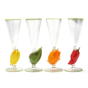 Joey Kirkpatrick & Flora Mace, Four Exotic Fruit and Vegetable Goblets