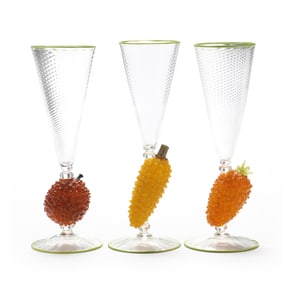 Joey Kirkpatrick & Flora Mace, Three Bumpy Fruit Goblets