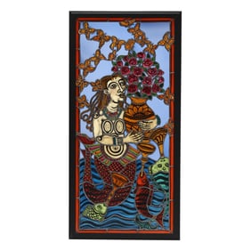 Cappy Thompson (American, b. 1952), Untitled, Commissioned Stained Glass Window