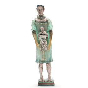 Judy Hill (American, b. 1953), Standing Figural Vessels