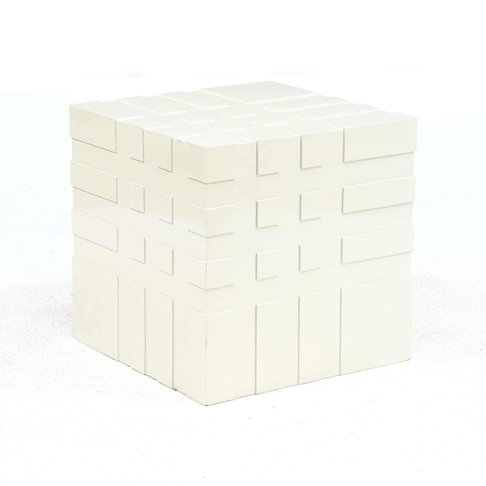 Postmodernist Cube Side Table (1 of 3)