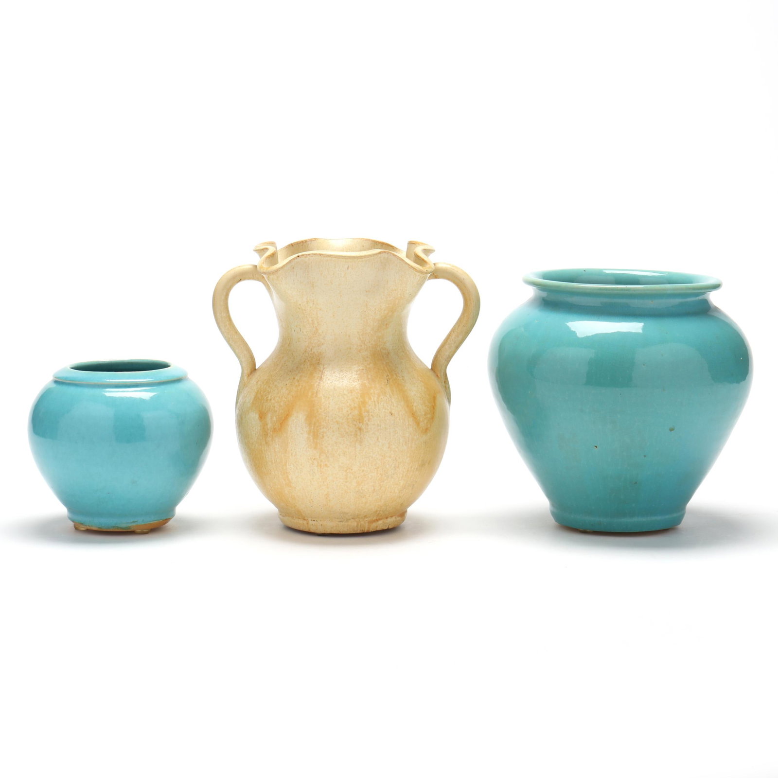 Royal Crown Pottery, Chatham County, NC, Three Vases (1 of 9)