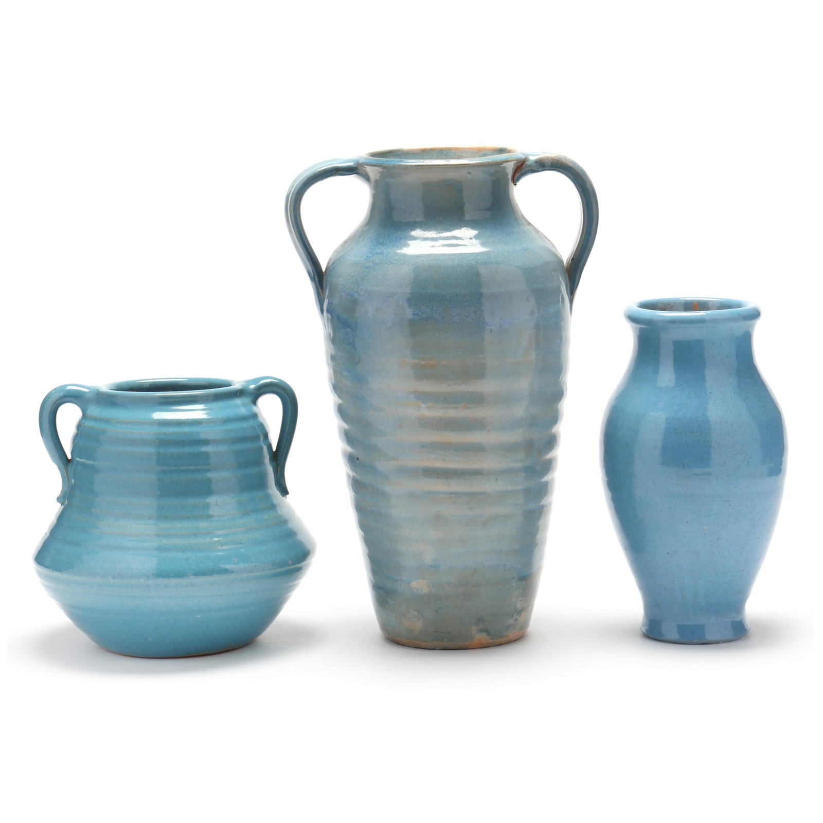 Three Attributed JB Cole Pottery Vases (1 of 9)