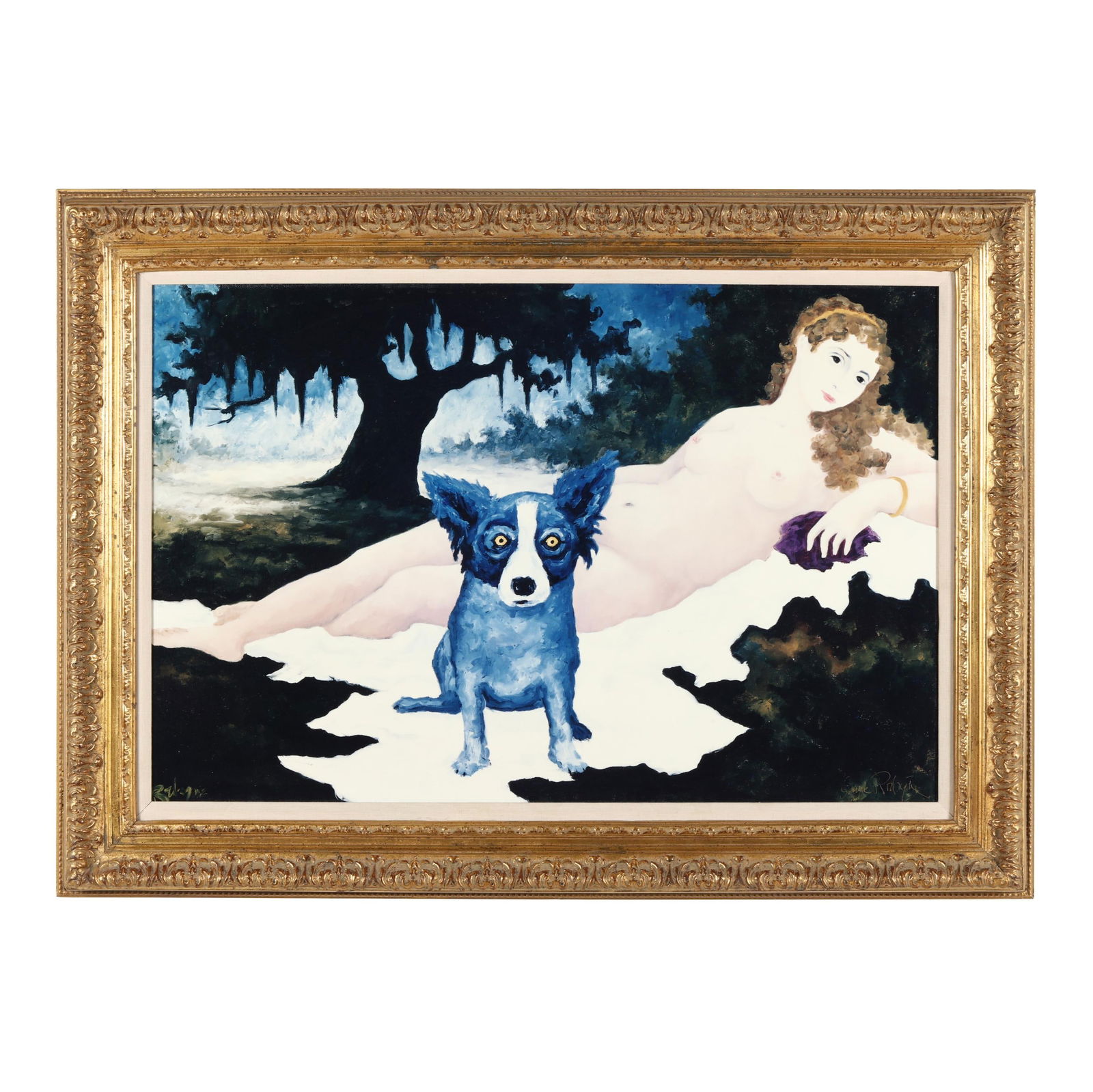 after George Rodrigue (American, 1944-2013),  Wrong Century (1 of 6)