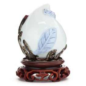 A Korean Porcelain Peach
