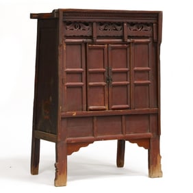 Southeast Asian Diminutive Painted Cabinet