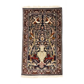 Isfahan Silk Pictorial Area Rug
