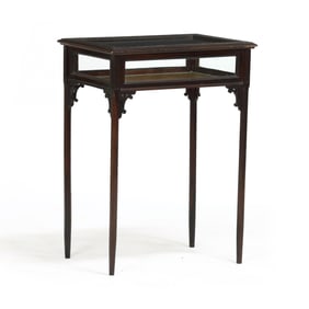 Chinese Chippendale Style Carved Mahogany Display Table