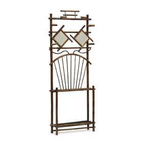 English Aesthetic Period Bamboo Hall Tree