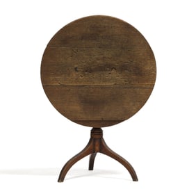 English Oak Tilt Top Tea Table