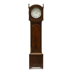 Scottish George III Inlaid Mahogany Tall Case Clock