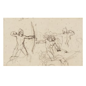 William Etty (English, 1787-1849),  Joan of Arc , Study