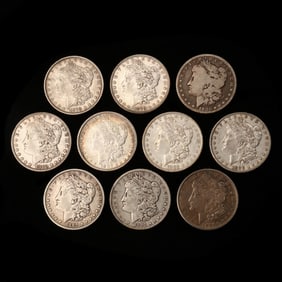 Ten (10) Morgan Silver Dollars