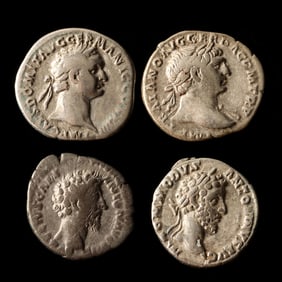 Four (4) Roman Imperial Silver Denarii