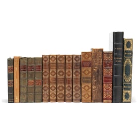 Group of (15) Leather Bound Books