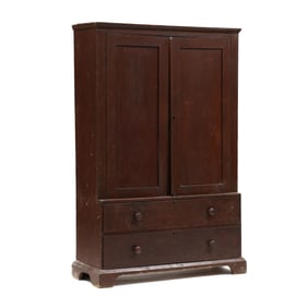 Southern Step-Back Flat Wall Painted Cupboard