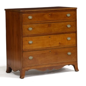 Southern Federal Inlaid Cherry Chest of Drawers