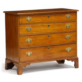 American Chippendale Cherry Chest of Drawers