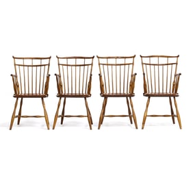 D. R. Dimes, Four Bird Cage Arm Chairs