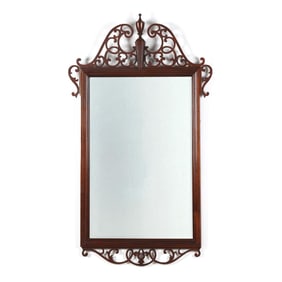 Baker, Chippendale Style Mahogany Mirror
