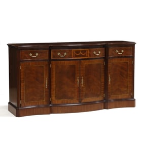 Henkel Harris, Chippendale Style Inlaid Mahogany Sideboard