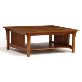 Stickley, Mission Style Cherry Cocktail Table