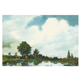 Chester Bratten (American, 1897-1977), Tranquil Landscape