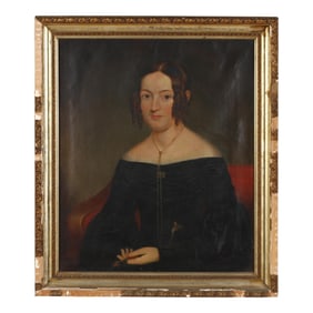 American School (Mid 19th Century), Portrait of a Lady
