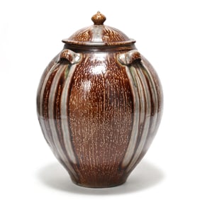 Daniel Johnston (Seagrove, NC), Monumental Lidded Floor Jar