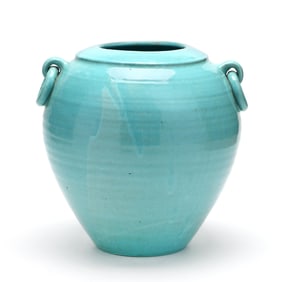 Attributed to Waymon Cole (NC, 1905-1987), Ovoid Porch Vase