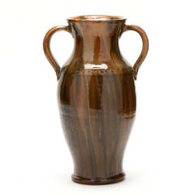 Joe Owen (NC, 1910-1986), Double Handled Pottery Vase