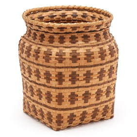 Large Cherokee Splint Oak Storage Basket