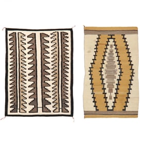 Two Navajo Saddle Blankets