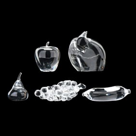 Five Pieces of Steuben Crystal