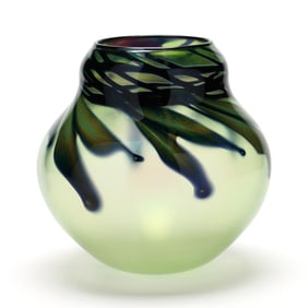 Charles Lotton, Foliate Glass Vase