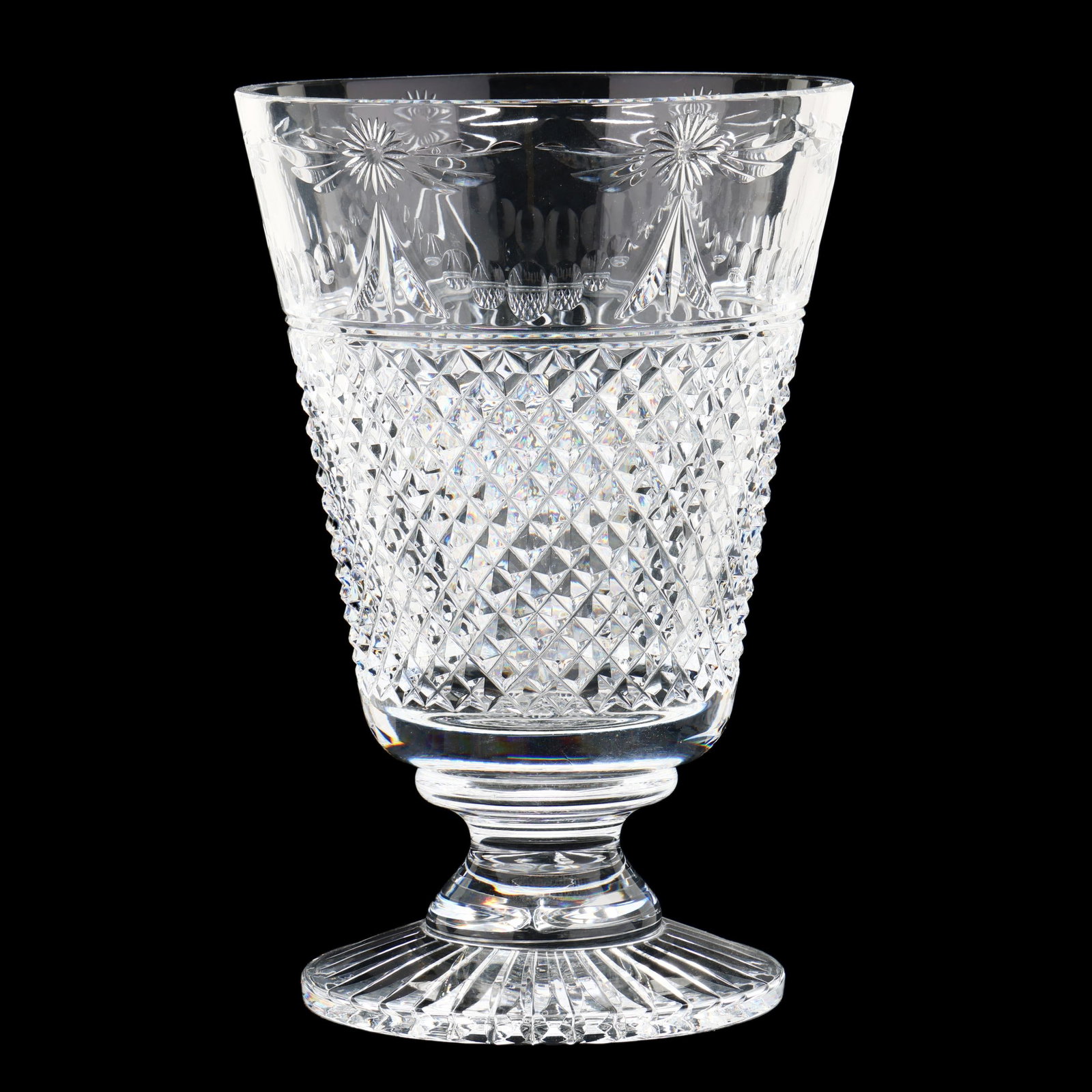 Stuart,  Beaconsfield  Cut Crystal Vase (1 of 5)