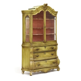 Italianate Painted Bombe Diminutive China Press