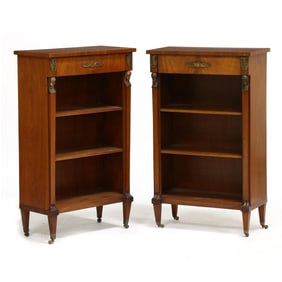 Pair of Egyptian Revival Bookcases
