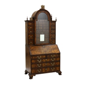 Theodore Alexander, Althorp Flame Mahogany Bureau Bookcase